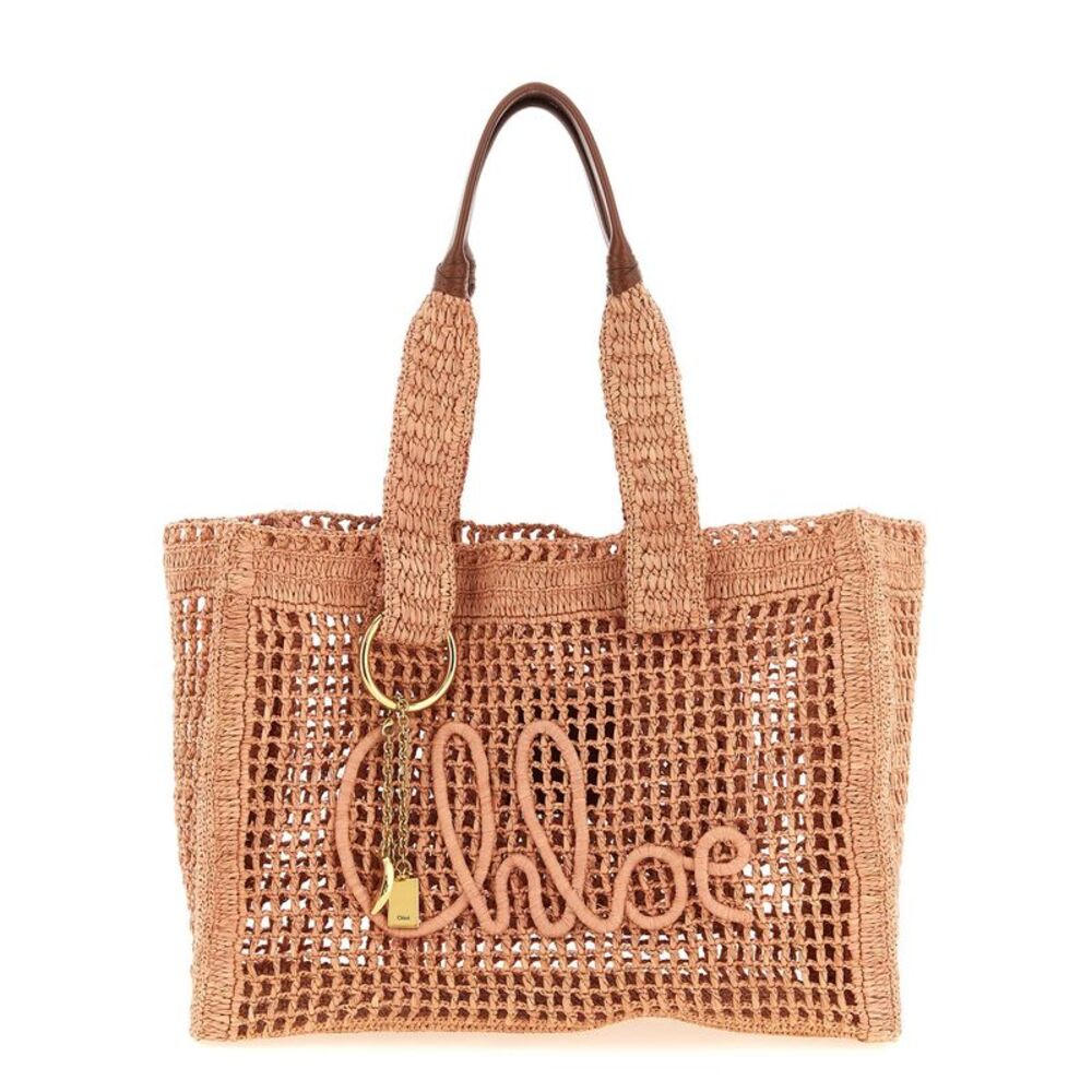 Chloé Multicolor Raffia Tote Women's Bag